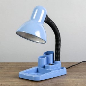 Лампа настольная «Мудрец» Е27 40W, 220 В синий 18x11.5x33 см RISALUX