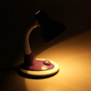 Лампа настольная Е27 40Вт, с выкл. (220В) фиолетовая 25х17х17 см