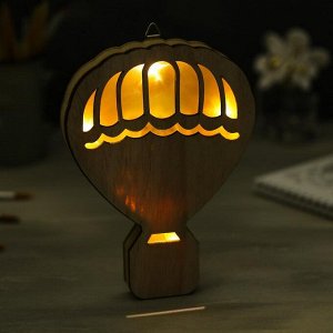 Светильник деревянный «Воздушный шар», 14.5 - 20 см