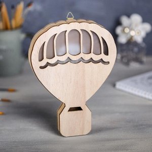 Светильник деревянный «Воздушный шар», 14.5 - 20 см