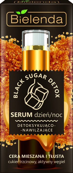 BLACK SUGAR DETOX  Детоксифицирующая и увлажняющая сыворотка день / ночь для смешанной и жирной кожи