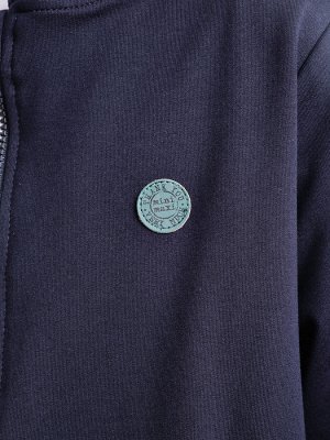 Джемпер на молнии (152-164см) 22-7015-1(4) т.синий