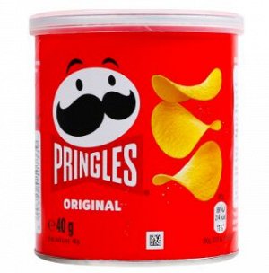 Хрустящие чипсы Pringles Original Принглс Оригинал 40 гр