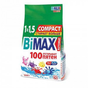 Стиральный порошок автомат 3кг BIMAX (Бимакс) "100 пятен", ш