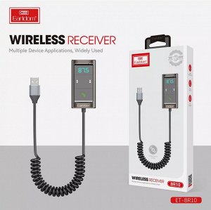 Автомобильный Bluetooth-приемник трансмиттер Earldom BR10 ресивер черный
