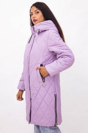 Демисезонная женская куртка удлиненная с капюшоном арт.2819