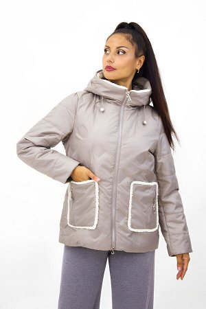 Модная куртка с меховой отделкой Тренд, арт. 926 демисезон.