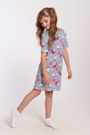 Сорочка Варианты расцветки: Таксы, Ламы
Ткань:  кулирка с лайкрой, Состав: 95% Хлопок; 5% Эластан
Детская сорочка с короткими рукавами для девочек из легкого трикотажа. Домашняя одежда для девочек дол