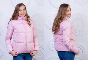 Куртка Женская 9009 "616 - Полосы" Розовая