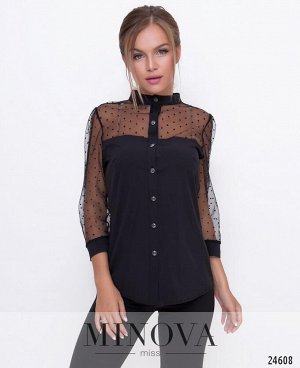 Блуза №1095-черный