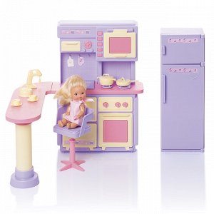 Мебель Кухня Маленькая принцесса нежно-сиреневая С-1438 Огонек