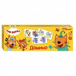 Игра настольная Домино, Step Puzzle &quot;Три Кота&quot;, картонная коробка