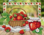 Рисунок на габардине для вышивания бисером