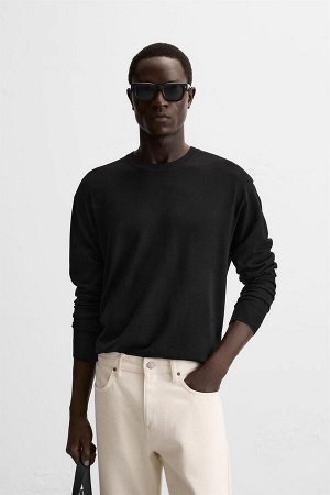Трикотаж ЦВЕТ как на первом фото БАЗОВЫЙ СВИТЕР ИЗ СМЕШАННОЙ ВИСКОЗЫ (BASIC-PULLOVER AUS VISKOSEMISCHGEWEBE) Широкий свитер из смесовой вискозной ткани. Круглая горловина. Длинные рукава. Ребристые ма