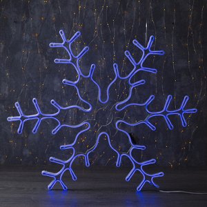 Фигура неоновая "Снежинка" 85х85 см, 1080 LED, 220V, СИНИЙ