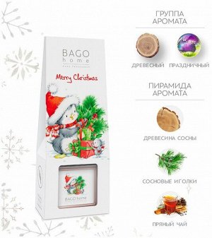 Ароматический диффузор 75 мл С Новым годом! BAGO home, BGF0103
