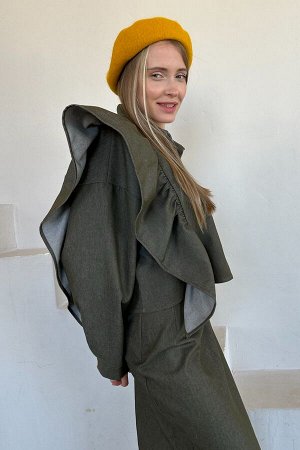 Рубашка джинс  DENIM018/05/Хаки