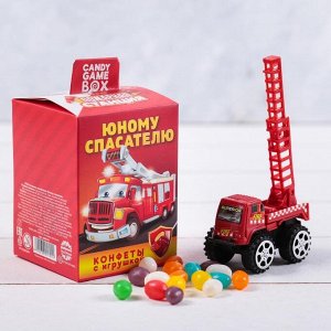 Набор игровой «Юному спасателю»: машинка, конфеты 20 г