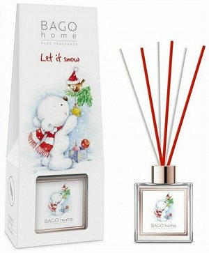 Ароматический диффузор 75 мл Снежная зима BAGO home, BGF0101