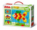 Мозаика для самых маленьких d40/4 цв/34 эл BABY TOYS