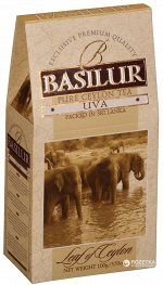 Чай Basilur ЛИСТ ЦЕЙЛОНА &quot;Ува/Uva OP&quot; 100г.*12 картон ТОП