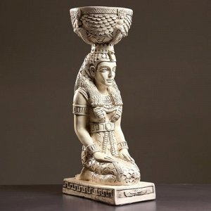 Фигура с кашпо "Египтянка" состаренный 70х25х33см
