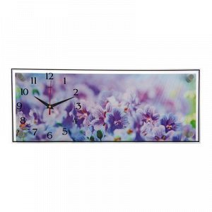 Часы настенные, серия: Цветы, "Полевые цветы", 50х20 см