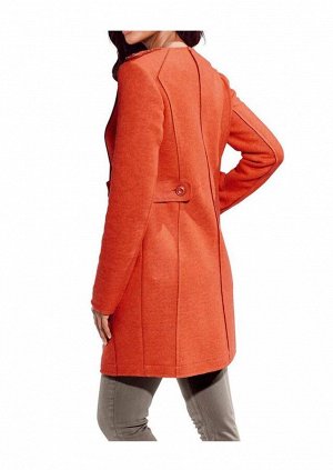 1r Пальто, оранжевое Heine - Best Connections Настоящая красота стильного шерстяного пальто. Двубортная форма с погонами и хлястиками на талии. Маленькие подплечики. 2 боковых вшитых кармана. Подчерки