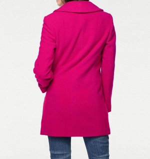 1r Пальто, розовое Ashley Brooke Модный стиль для любого повода! Однобортная форма на 3 пуговицах с кашемиром. Стильный воротник с короткими лацканами. Подчеркивающий фигуру слегка расклешенный силуэт