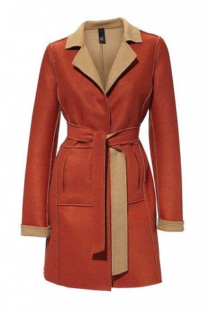 1r Пальто двухстороннее, бежево-оранжевое Heine - Best Connections Красивые контрасты и соблазнительные детали. Стильное пальто из шерсти, которое можно носить с двух сторон на свой вкус. Свободный кр