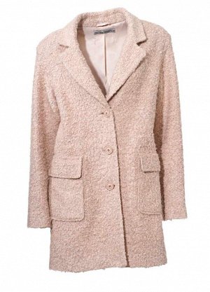 1r Пальто, розовое Ashley Brooke Мягкие линии, благородный материал и красивые детали. Укороченная форма и эффектное букле. Однобортная форма на 3 пуговицах с классическими лацканами и 2 большими карм