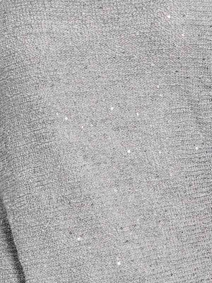 1к Heine - Best Connections  Пуловер, серый  Непринужденный стиль из нежного трикотажа широкой формы. Эффектная блестящая пряжа с блестками. Обрамляющий фигуру силуэт с женственным круглым вырезом гор
