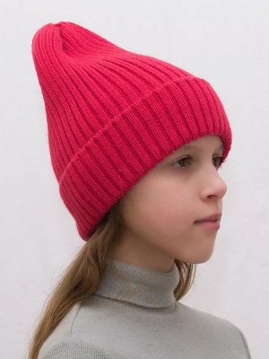 LANA CАPS Шапка для девочки весна-осень Саймон (Цвет красный), размер 54-56; 56-58; 58-60, шерсть 30%