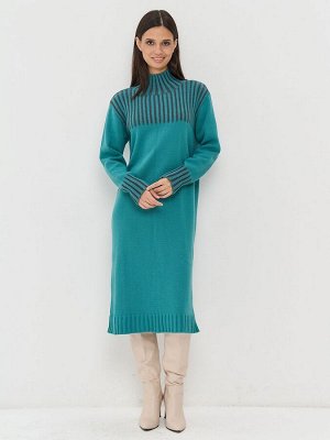 Платье женское 7242-20044   4300999/6500205 аквамарин/графит