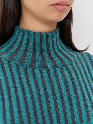 Платье женское 7242-20044   4300999/6500205 аквамарин/графит