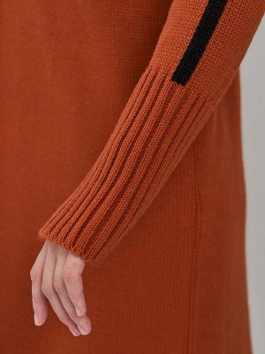 Платье женское 7242-20047   1900473/9500 кленовый сироп/чёрный