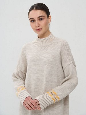 Платье женское 9242-92035   60010/1600345/5300616 св.бежевый/форзиция/ карамельный кофе