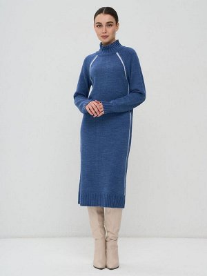 Платье женское 9242-92030   830045/293 джинс/белый