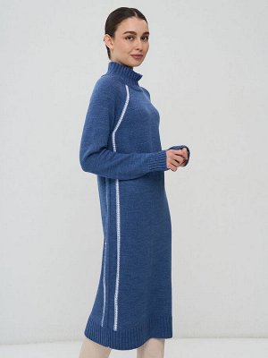 Платье женское 9242-92030   830045/293 джинс/белый