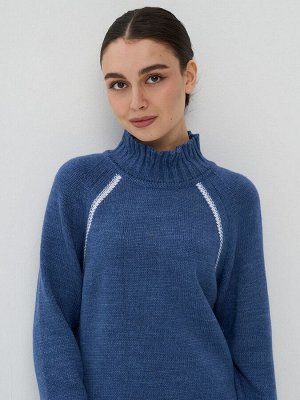 Платье женское 9242-92030   830045/293 джинс/белый