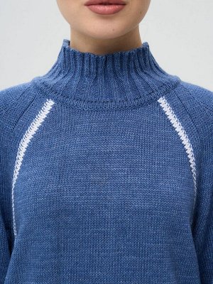 Платье женское 9242-92030   830045/293 джинс/белый