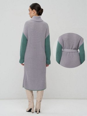 Платье женское 9242-92023   6100199/4400476 туман/грозовое небо