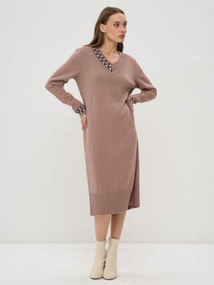 Платье женское 9242-92018   2300766/9500/501 вечерний вереск/чёрный/белый