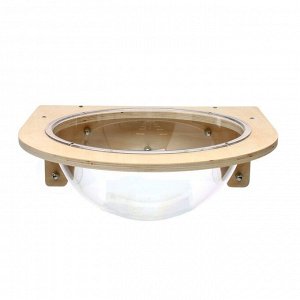 Гамак для кошки на окно, 40*40,5*15 см, вес до 8 кг, прозрачный