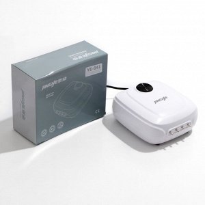 Компрессор для аквариума JINGYE YE-841, бесшумный, с регулировкой мощности,4 x 3,5 л/мин,8Вт
