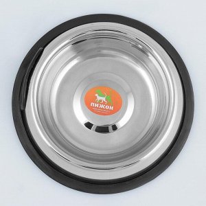 Миска с нескользящим основанием округлая с ручкой, 470 мл  1206605