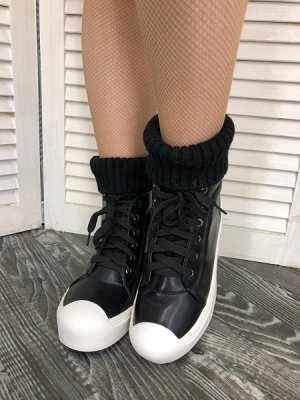 Высокие ботинки в стиле Owens black-white L87 LSHI