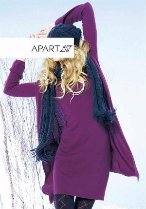 1r Платье, лиловое APART Темпераметный лиловый цвет и подчеркивающий фигуру силуэт. Элегантное платье, длина ок. 94 см. Благородный трикотаж из чистой шерсти.