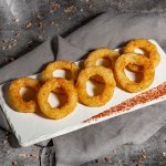 Луковые кольца в панировке, замороженные вес.,500гр.