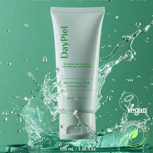 Мягкая очищающая пенка для проблемной кожи DayPiel Blemish Whip & Deep Cleansing Foam, 100мл
